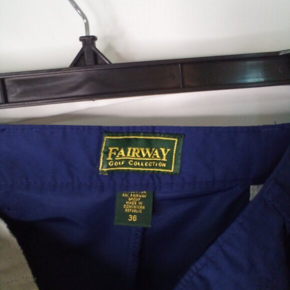 Fairway Golf Collection Shorts Men 36 Pleated Blue - Picture 10 of 15